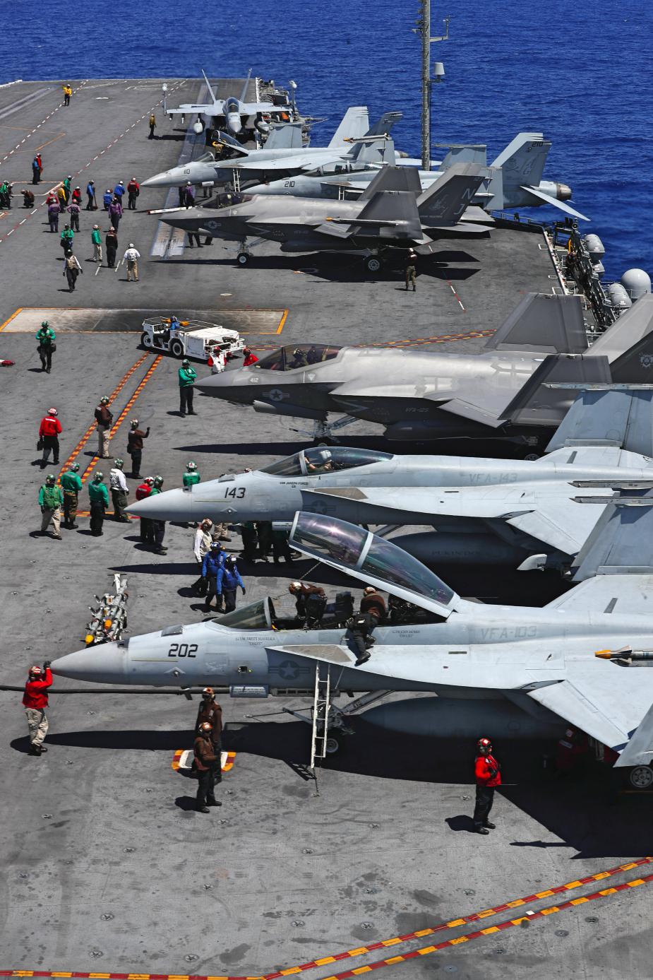 F 35C Lightning II Conducts Operational Test 1 Aboard USS Abraham Lincoln 2