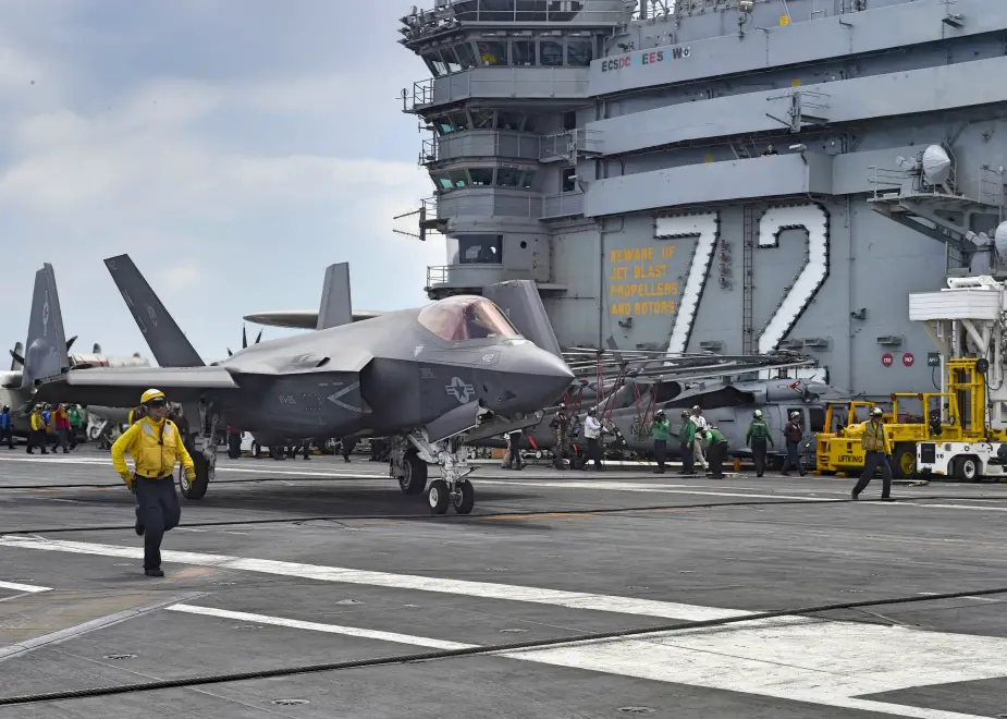 F 35C Lightning II Conducts Operational Test 1 Aboard USS Abraham Lincoln 3