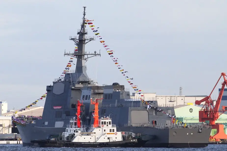 Japan Launches Future Aegis Destroyer JS Maya 2