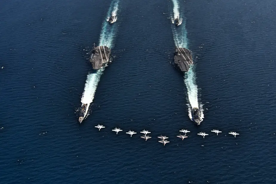 USS Harry S. Truman CVN 75 USS Abraham Lincoln CVN 72 in Dual Carrier Ops