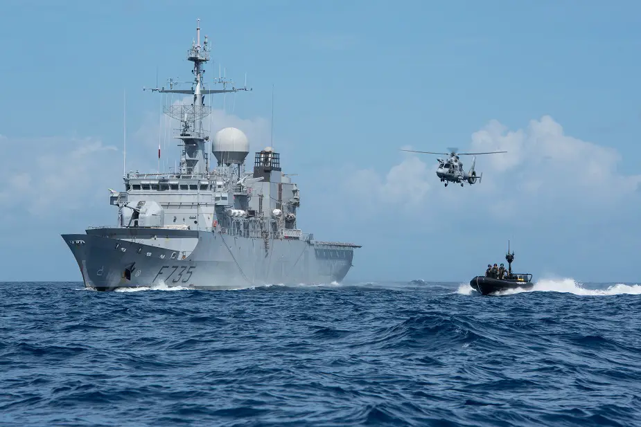 French Navy Floréal class surveillance frigate Germinal