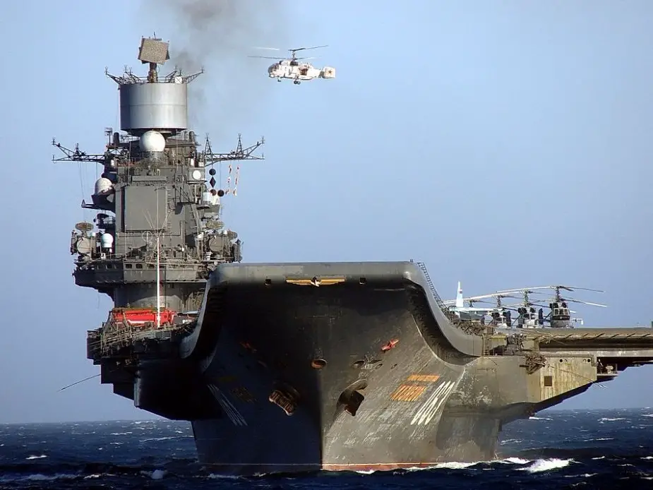 Russia aircraft carrier Admiral Kuznetsov repairs
