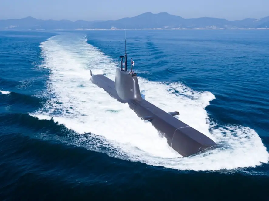 South Korea's HHI Delivered the Seventh Type 214 KSS-2 Submarine to ROK Navy