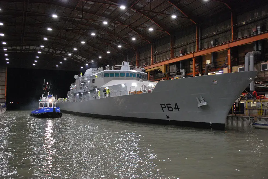 Babcock floats up fourth Irish Offshore Patrol Vessel at historic ceremony