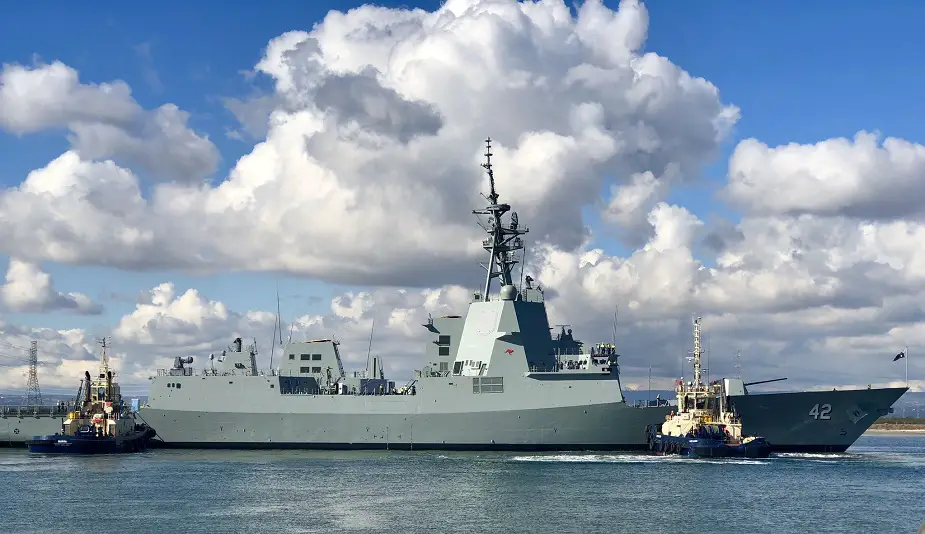 Final Hobart class Air Warfare Destroyer for Royal Australian Navy Sydney Launched 
