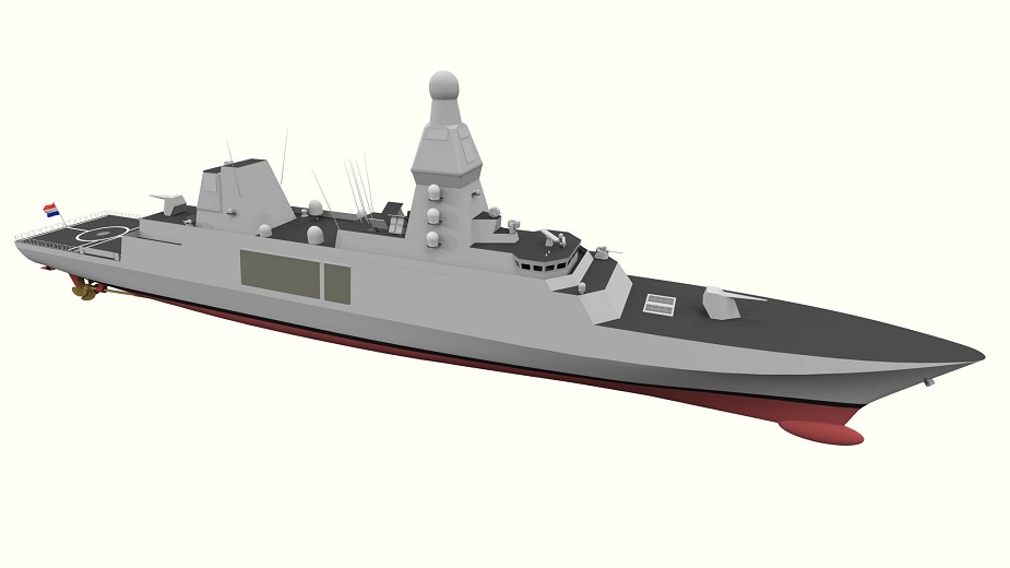 Artist impression of the future M-frigate replacement.