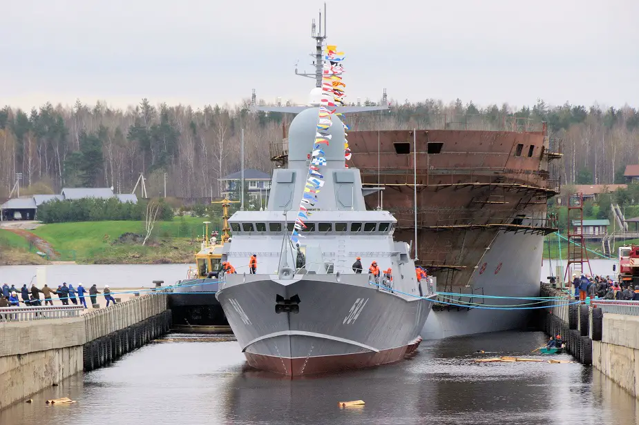 Russia launches Third Project 22800 Corvette Shkval 1st one with Pantsyr M 2