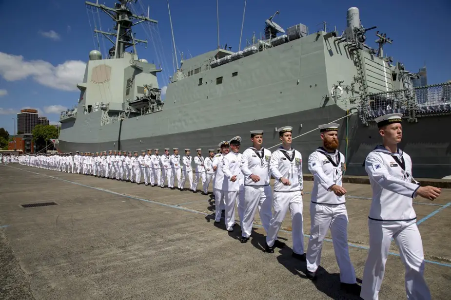 Royal Australian Navy Commissioned the guided missile destroyer HMAS Brisbane