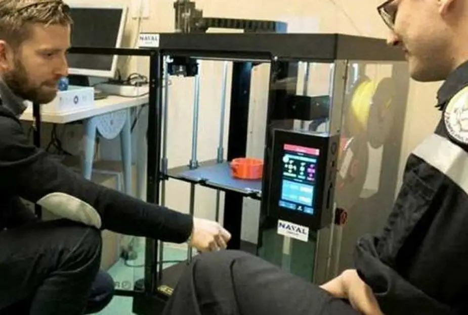 3d Printer From Naval Group Taken Onboard French Aircraft Carrier