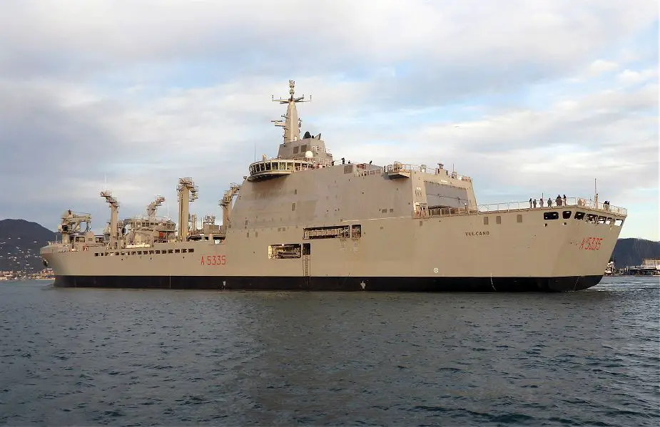 First Sea Going for Italian Navy LSS Vulcano logistics support ship in December 2019 925 001