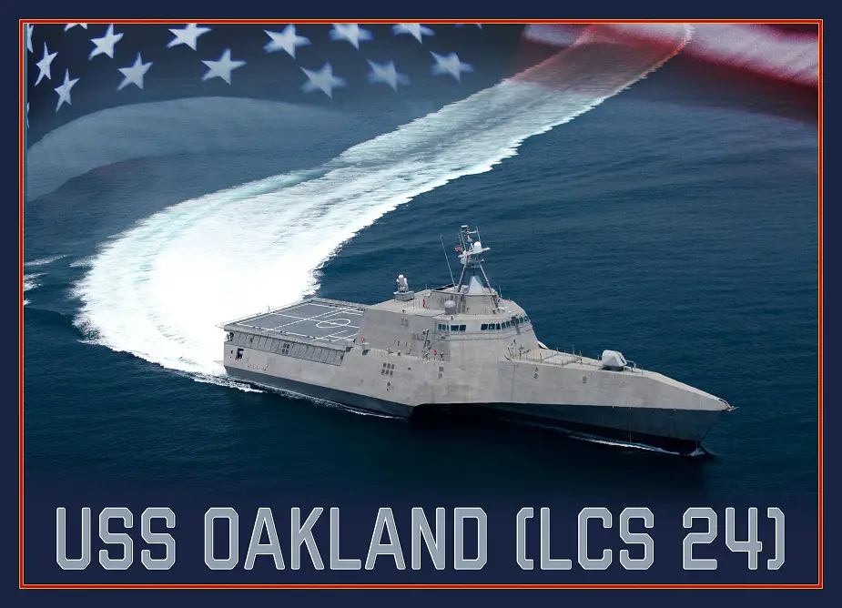 Future USS Oakland launched