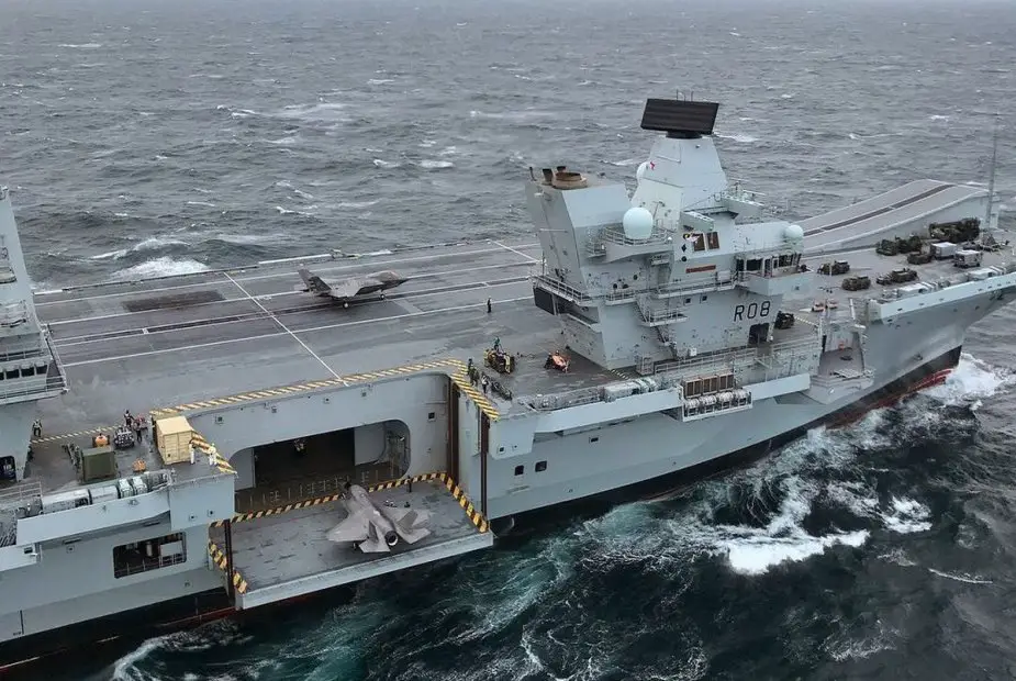 HMS Queen Elizabeth departed Portsmouth to conduct flight trials