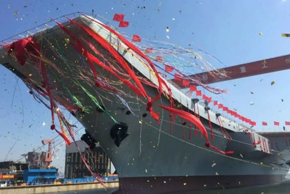 Type 001A aircraft carrier of the PLA Navy in final sea trials