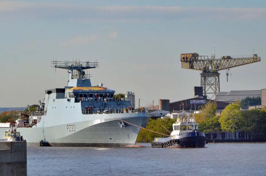 First British Royal Navy personnel joins HMS TAMAR 925 001