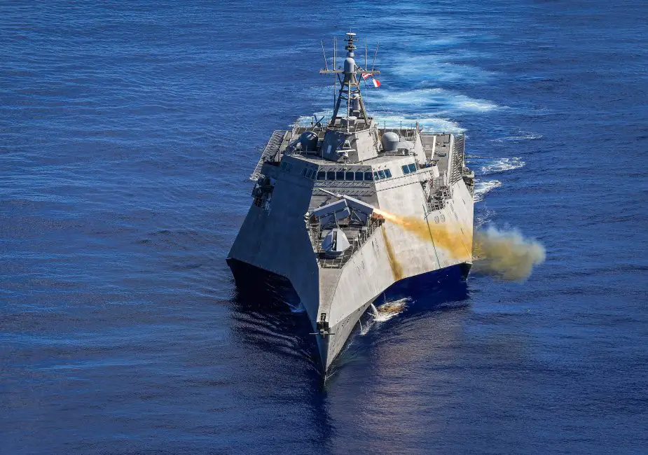 USS Gabrielle Giffords LCS 10 Successfully Launches Naval Strike Missile 925 001