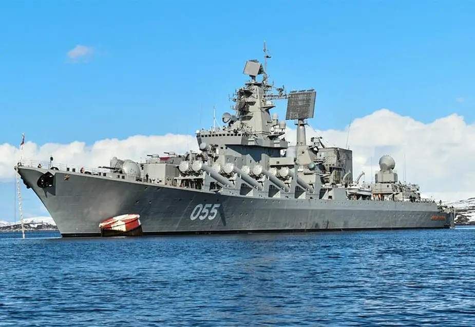 Marshal Ustinov cruiser calls at Turkish port 925 001