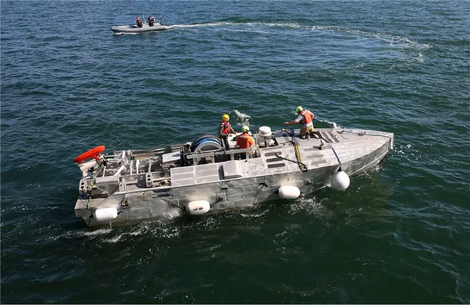 US Navy has tested new anti mine unmanned surface vehicle USV 925 001