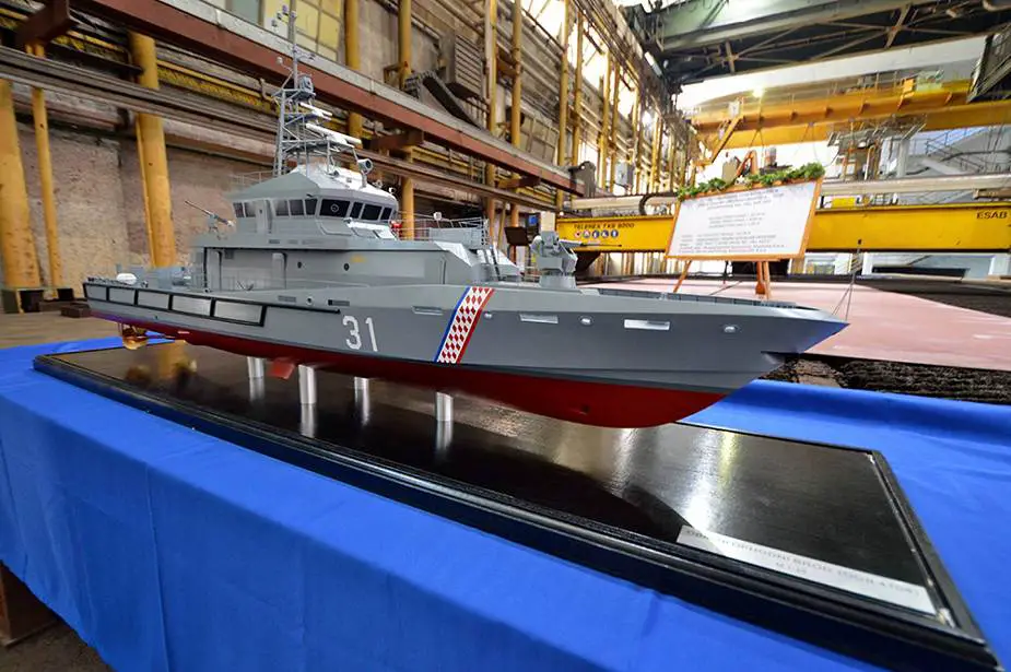 Russian Vyborg Shipyard laid the Purga ice class coastguard ship of project 23550 925 001