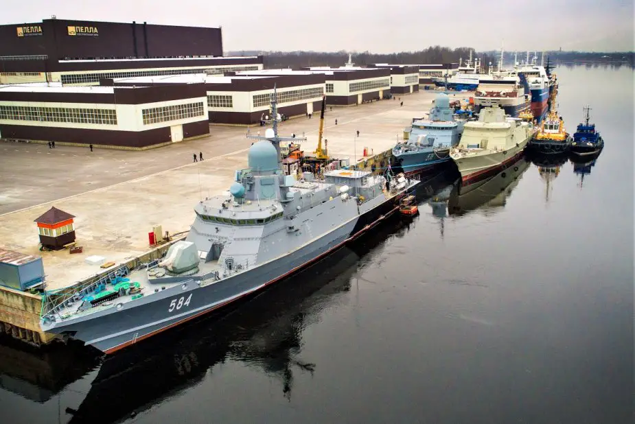 Russian Vyborg Shipyard laid the Purga ice class coastguard ship of project 23550 925 001