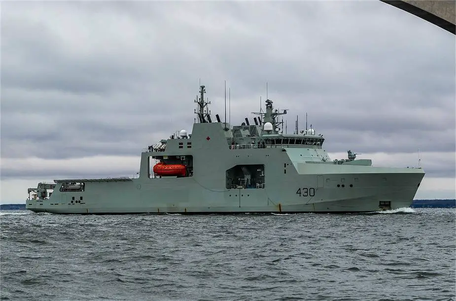 HMCS Harry DeWolf offshore patrol vessel of Canadian Navy conducts new trials at sea 925 002