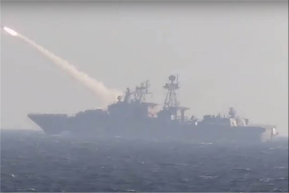 Russian Navy Marshal Shaposhnikov Udaloy Class Frigate Conducts Test Fire Of Uran Anti Ship Missile Russian Navy Marshal Shaposhnikov Udaloy Class Frigate Conducts Test Fire Of Uran Anti Ship Missile