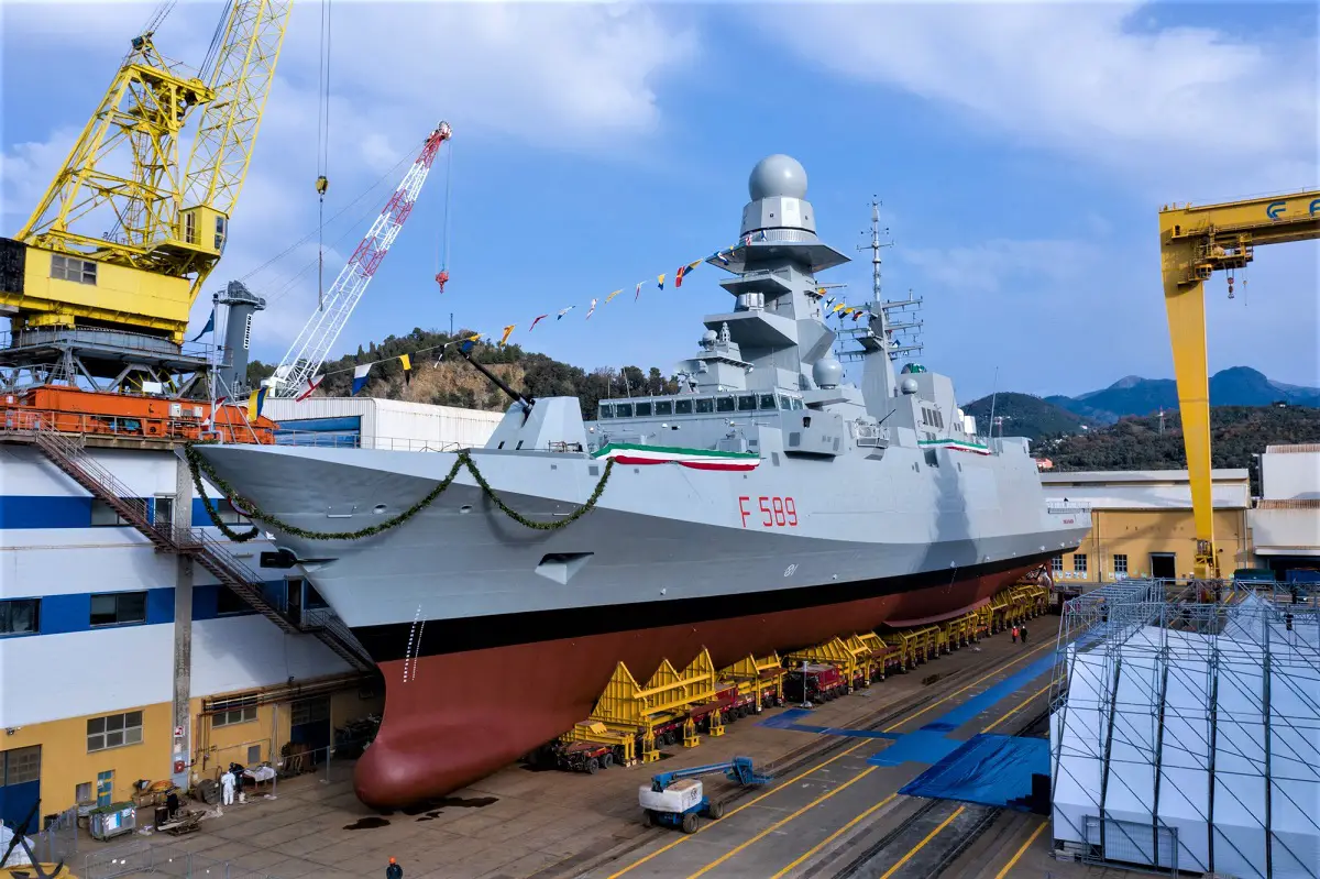 Fincantieri Launched the Italian Navys Tenth and Final FREMM Frigate