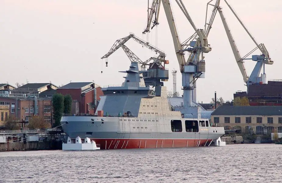 Russian Vyborg Shipyard laid the Purga ice class coastguard ship of project 23550 925 001