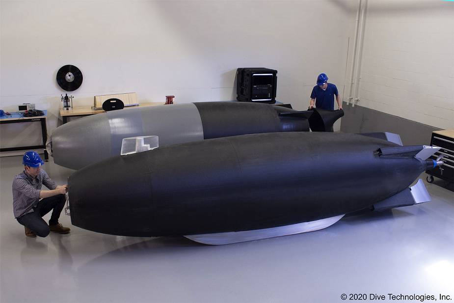 American company Dive Technologies completes full scale model of its UUV Unmanned Undersea Vehicle 925 001