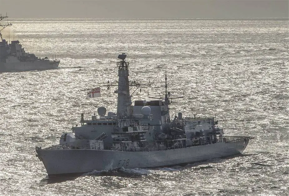 British Navy Hms Kent Frigate And Hms Ramsey Minehunter Join Baltop Naval Exercise