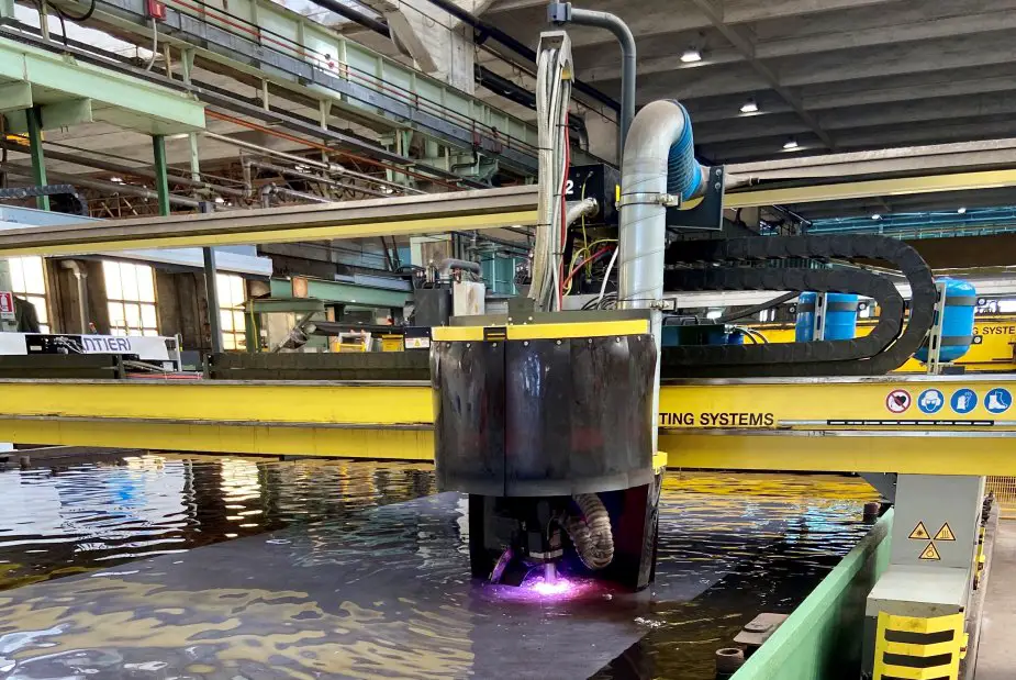 First Steel Cutting Ceremony for the Fifth Italian Navy Multipurpose Patrol Ship PPA 925 003