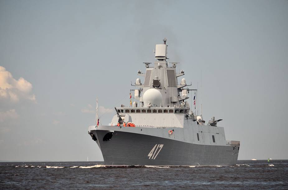 Russian Navy upgrades Admiral Gorshkov class frigate project 22350 with electronic weapon systems 925 001