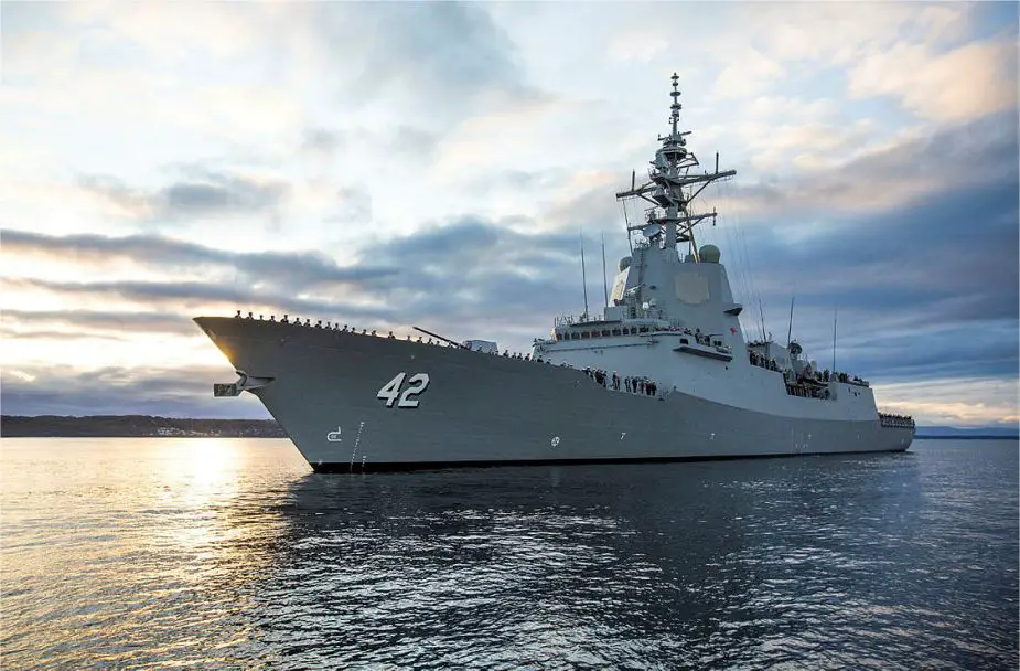 Australian Navy has commissioned on sea Air Warfare Destroyer HMAS Sydney V 925 001