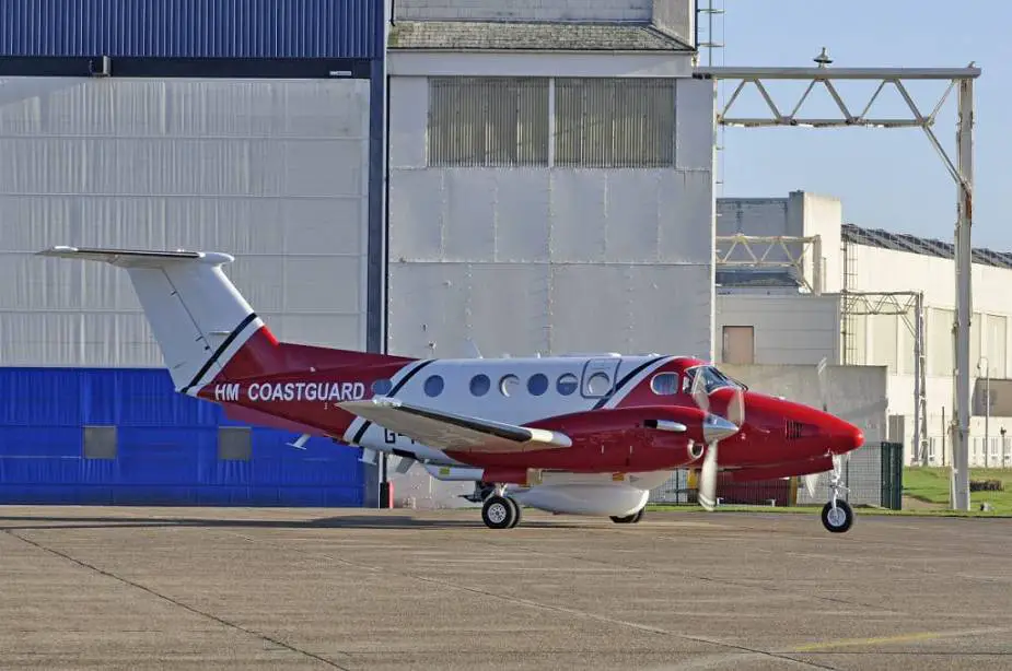 British Coastguard Beechcraft King Air aircraft upgraded with Leonardo Osprey 30 radar 925 001