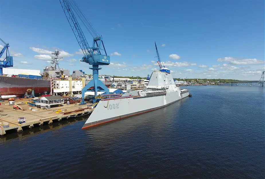 US Navy Zumwalt class destroyer Lyndon B. Johnson achieved an important milestone 925 001