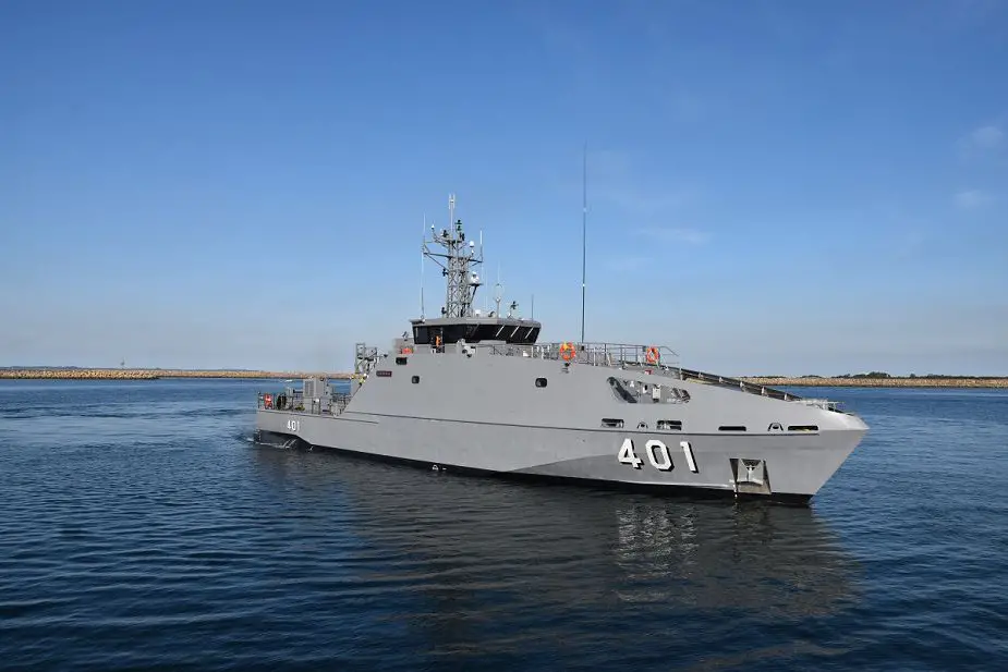 Australia has handed over the newest RFNS Savenaca Guardian class Patrol Boat to Fiji 925 001