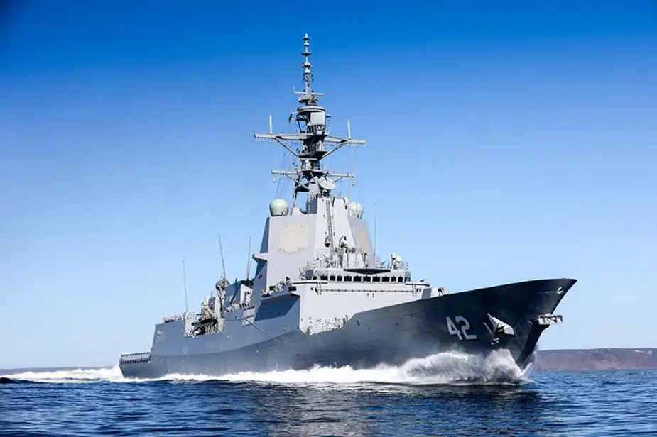 Australian DoD receives third Hobart class Air Warfare Destroyer 925 001