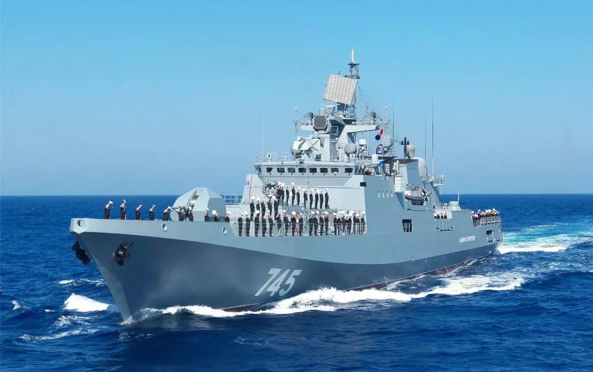 Russian Black Sea Fleet frigates fight off enemy missile