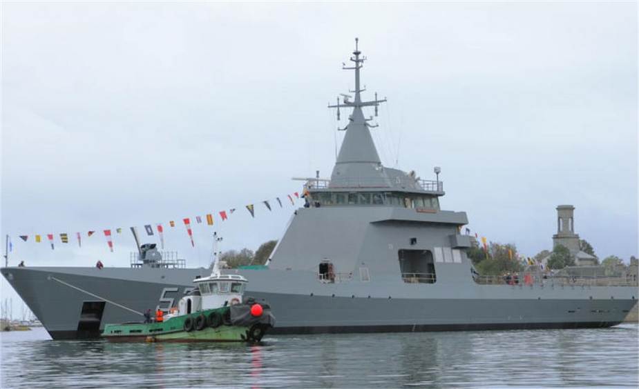 French company Kership launches second OPV Offshore Patrol Vessel ARA Piedrabuena for Argentinian Navy 925 002