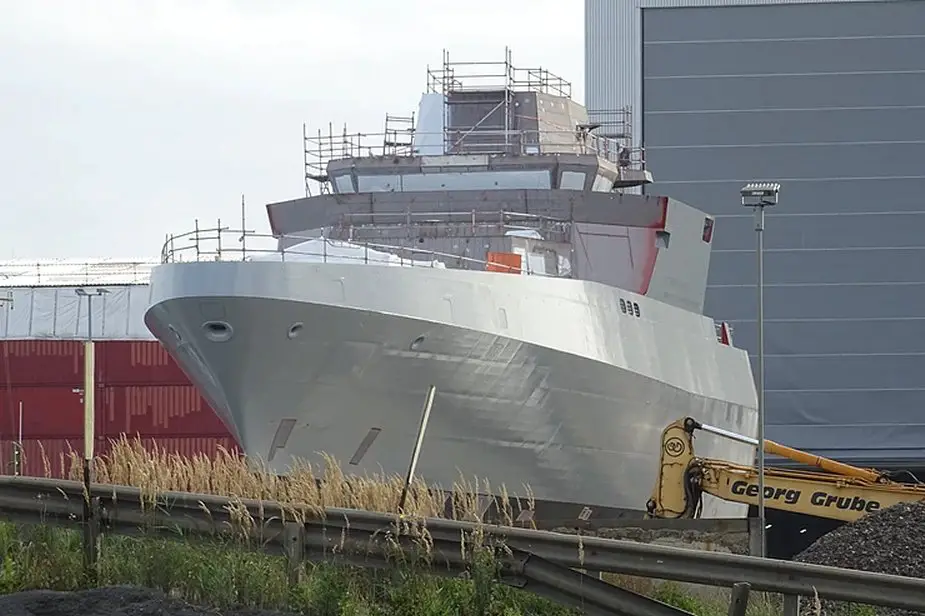 Russian Vyborg Shipyard laid the Purga ice class coastguard ship of project 23550 925 001