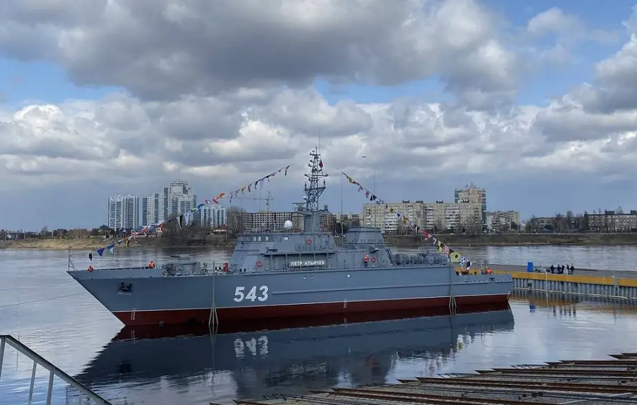 Russian Vyborg Shipyard laid the Purga ice class coastguard ship of project 23550 925 001