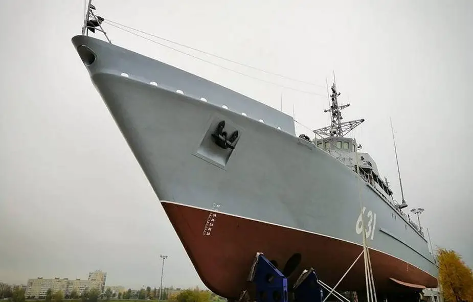 Russian Vyborg Shipyard laid the Purga ice class coastguard ship of project 23550 925 001