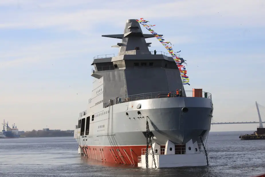 Russian Vyborg Shipyard laid the Purga ice class coastguard ship of project 23550 925 001