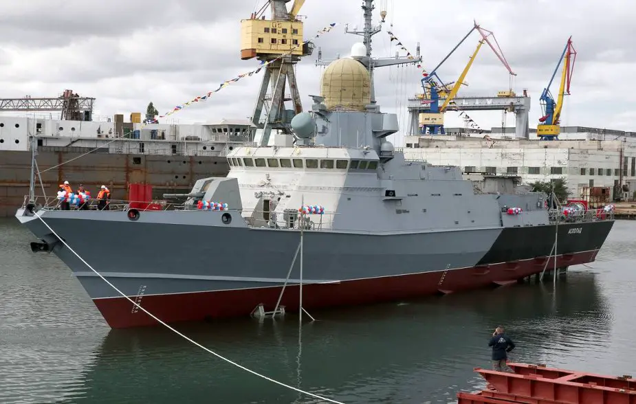 Russian Vyborg Shipyard laid the Purga ice class coastguard ship of project 23550 925 001