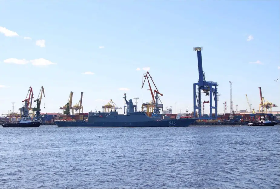 Russian Vyborg Shipyard laid the Purga ice class coastguard ship of project 23550 925 001