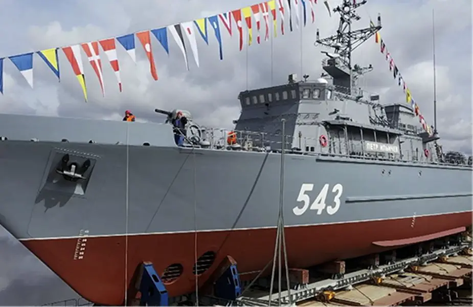 Russian Vyborg Shipyard laid the Purga ice class coastguard ship of project 23550 925 001