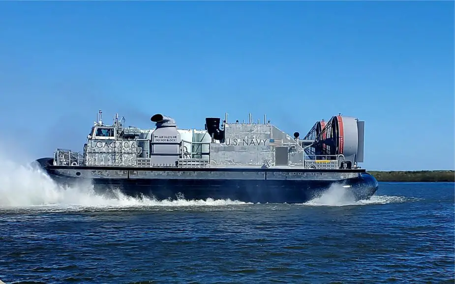 US Navy takes delivery of next gen LCAC 100 class LCAC 106
