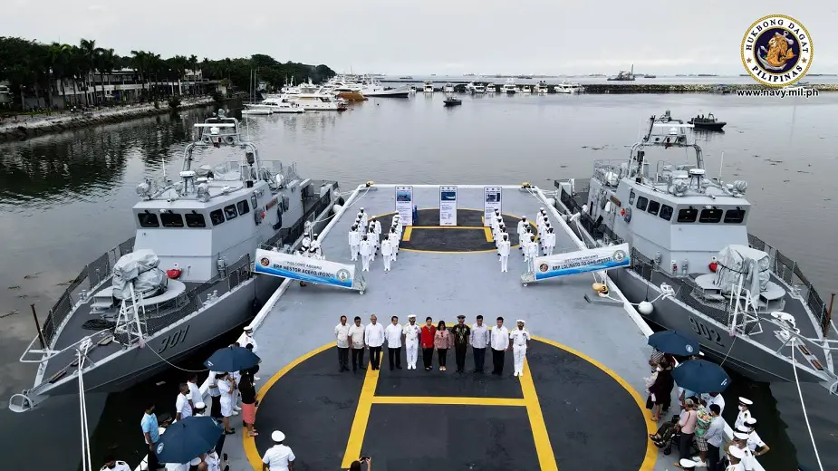 Philippine Navy christens first two Acero-class patrol gunboats