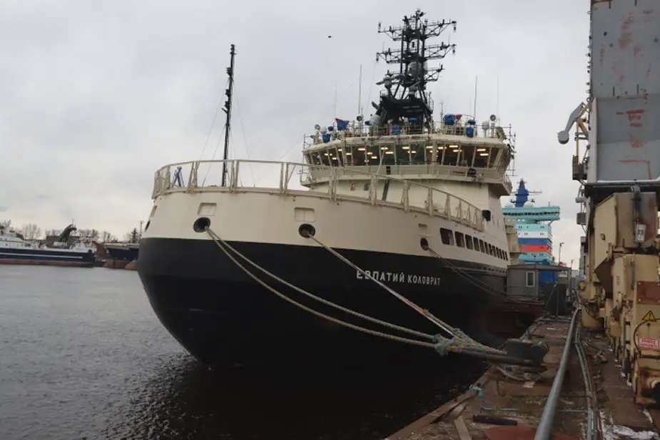 Russian Vyborg Shipyard laid the Purga ice class coastguard ship of project 23550 925 001