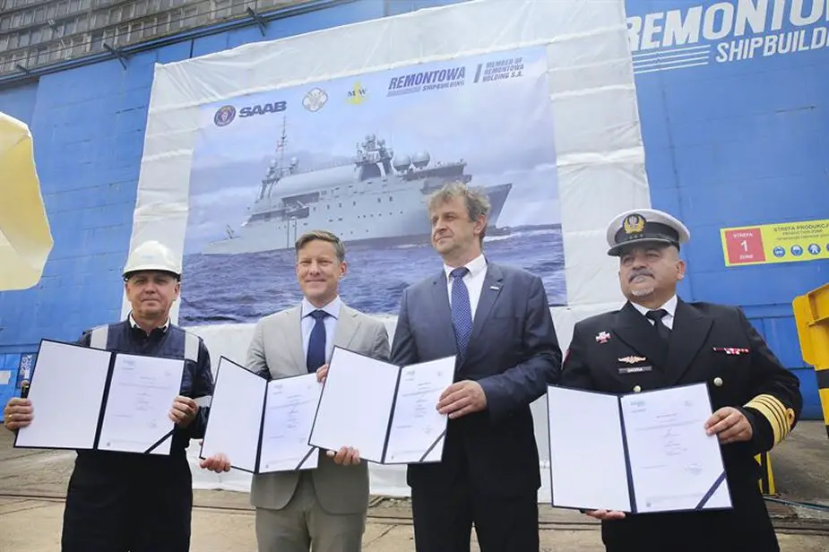 波蘭海軍第一艘信號情報艦在雷蒙托瓦造船廠開始建造
