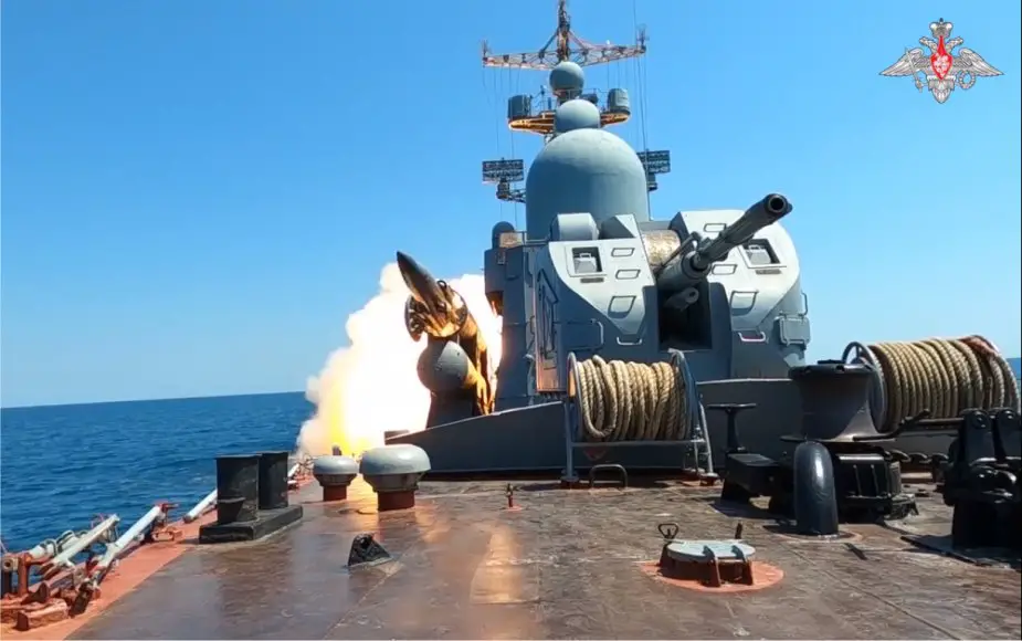 Russian corvette Ivanovets fires supersonic missile on Ukrainian